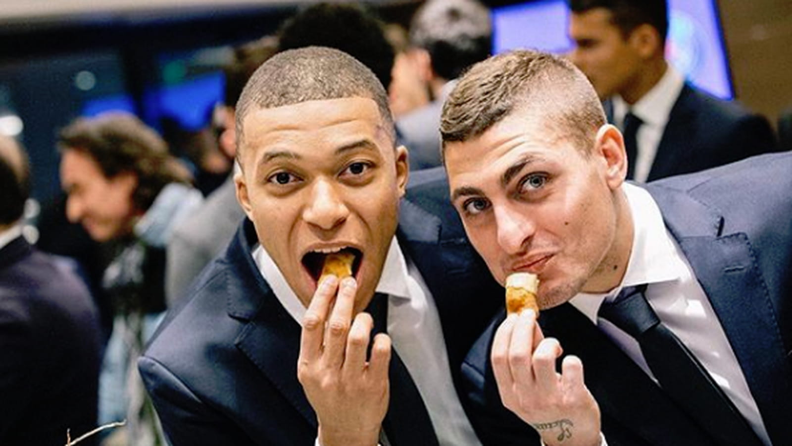 Kylian Mbappé et Marco Verratti
