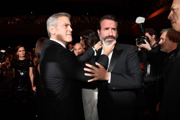 Avec George Clooney &agrave; la c&eacute;r&eacute;monie des C&eacute;sar, en 2017