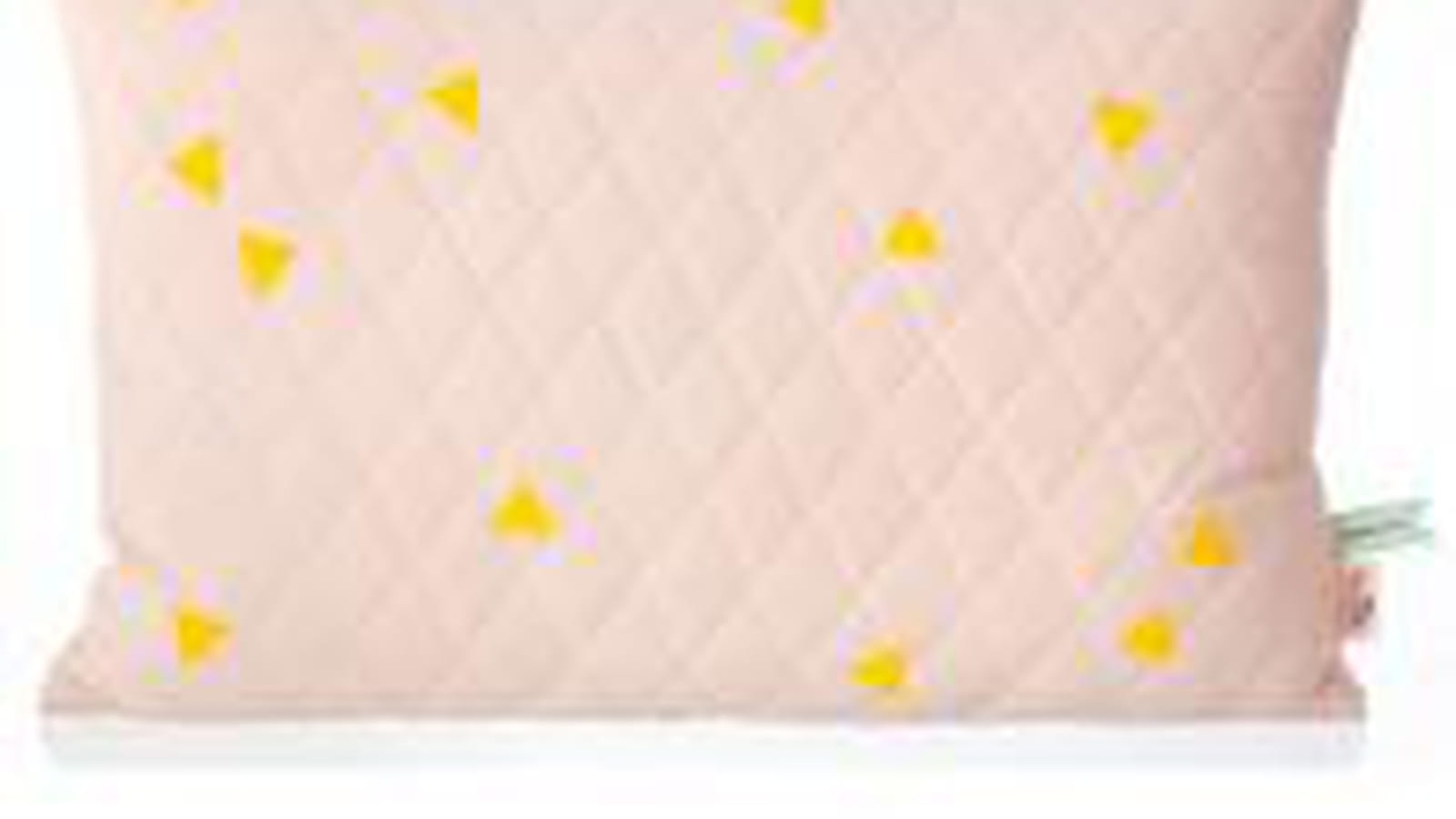 Coussin rose poudré