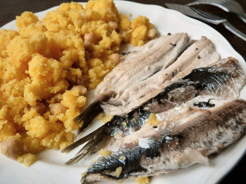 Filets d'anchois frais à l'huile de truffe