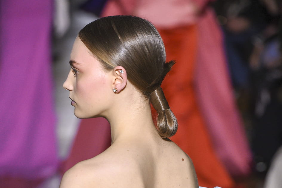 Le chignon bas enroul&eacute;