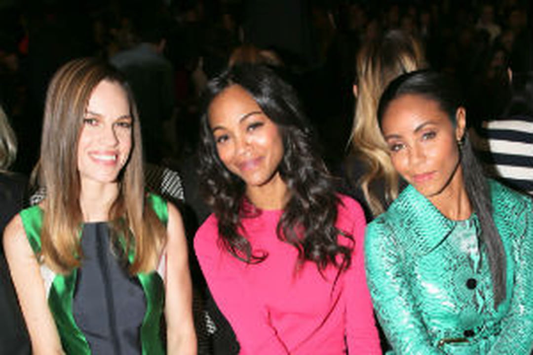 Hilary Swank, Zoe Saldana et Jada Pinkett Smith au défilé Michael Kors