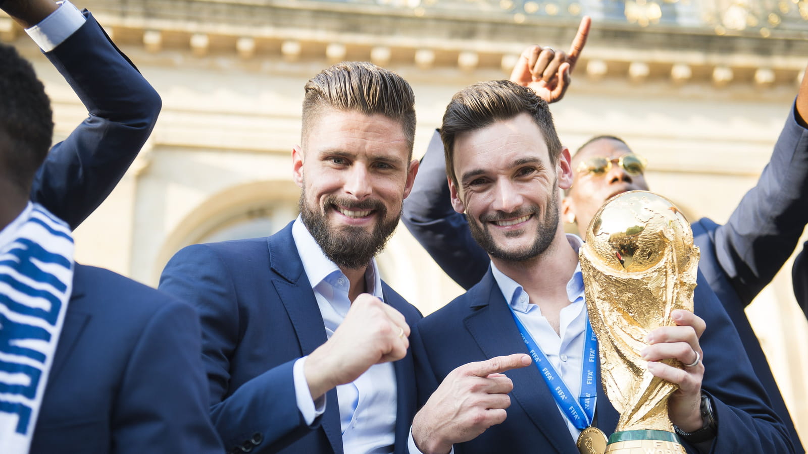 Olivier Giroud et Hugo Lloris 