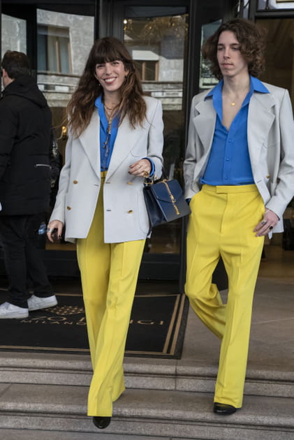 Lou Doillon et son fils au d&eacute;fil&eacute; Gucci