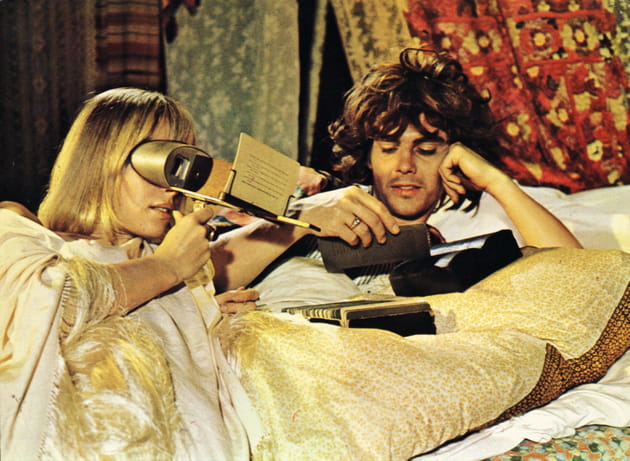 Avec James Fox dans le film "Performance"