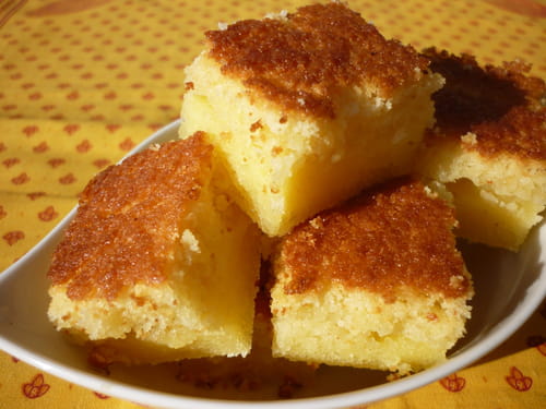 Carrés au citron et amandes