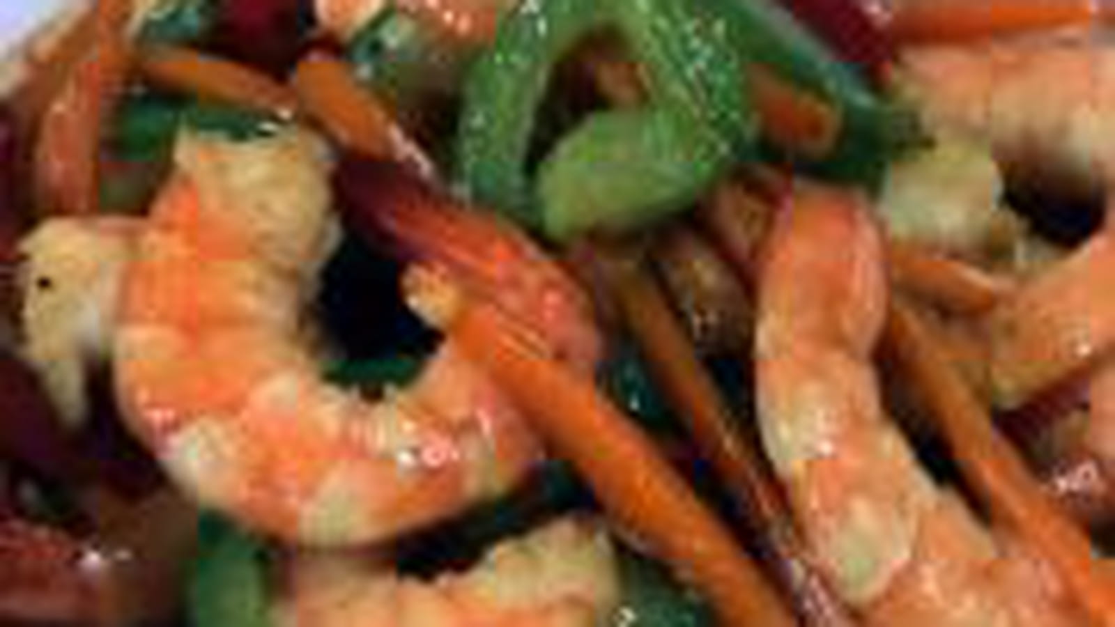 Crevettes sautées aux légumes