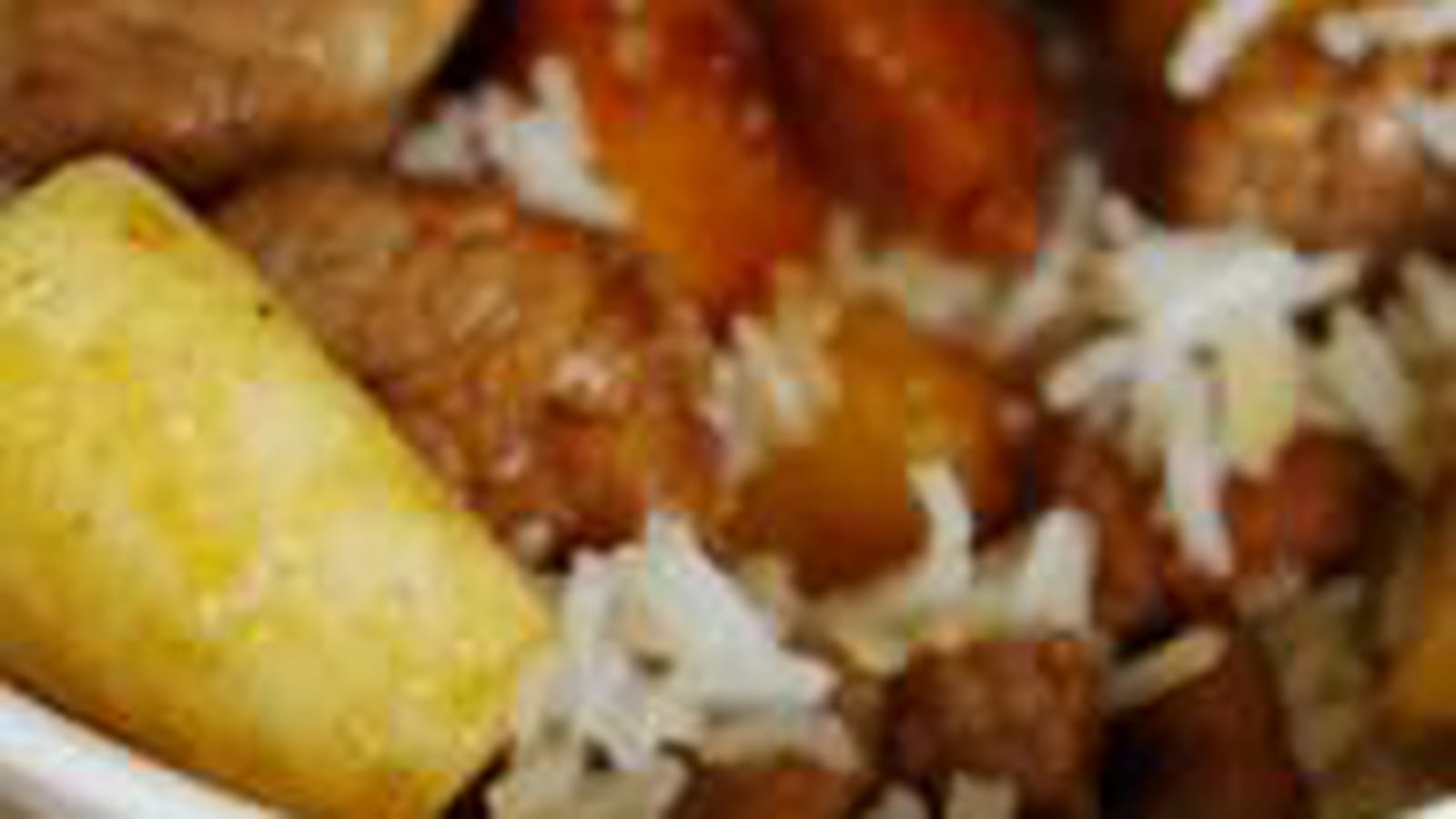 Filet mignon miel pommes et bananes