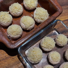 Champignons farcis au brie, copeaux de lard fumés et cranberry : Etape 6