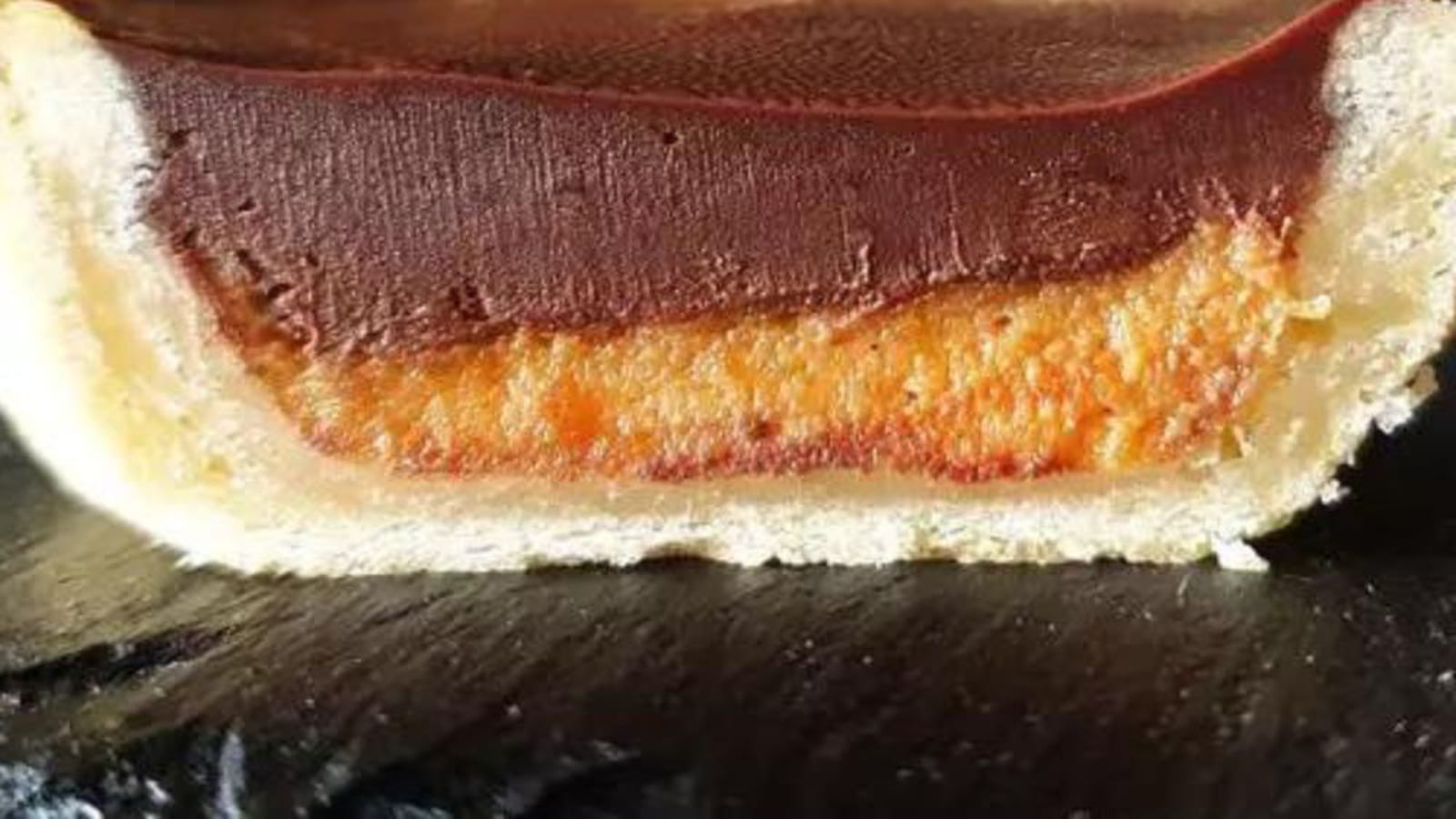 Tarte chocolat, patate douce et cacahuètes
