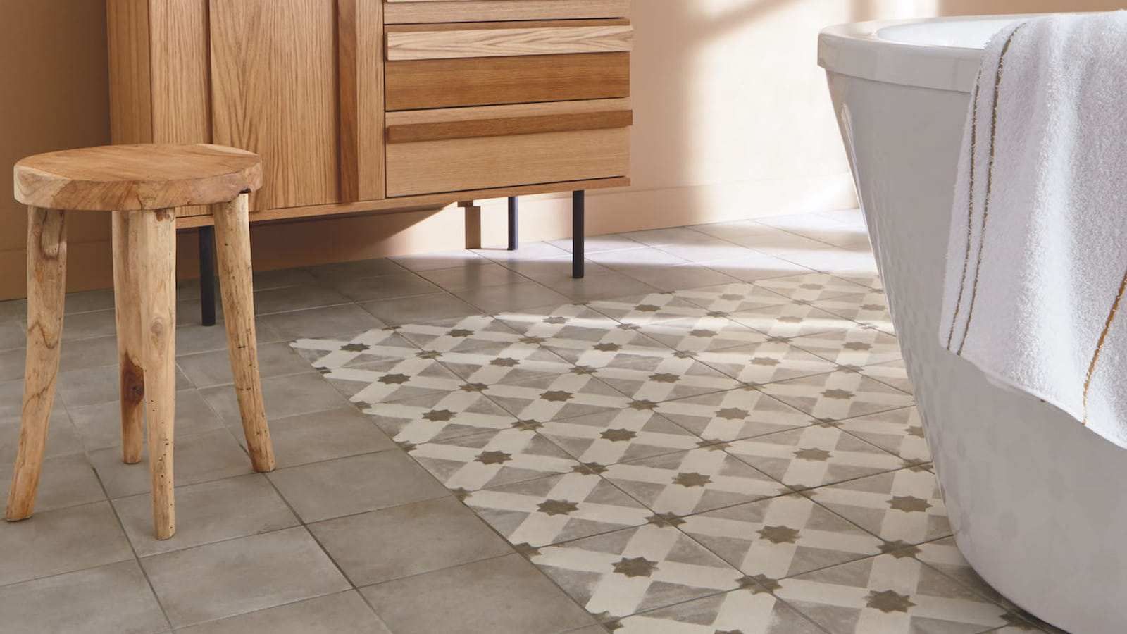Mix carrelage et carreaux de ciment