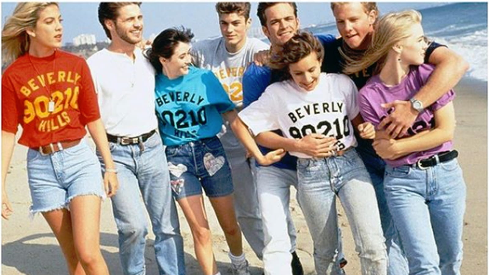 Shannen Doherty, Luke Perry, Tori Spelling, Jennie Garth, Brandon Priesley