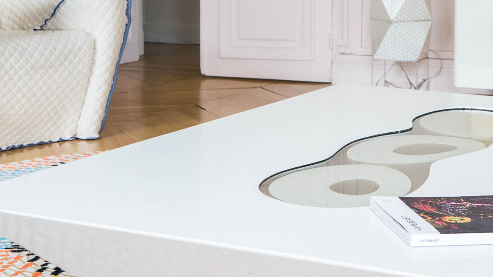 Salon blanc design