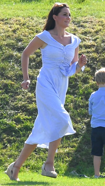 La robe ray&eacute;e de Kate Middleton