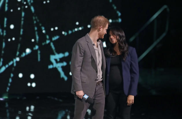 Le prince Harry et Meghan Markle pendant le WE day UK, 6&nbsp;mars 2019.