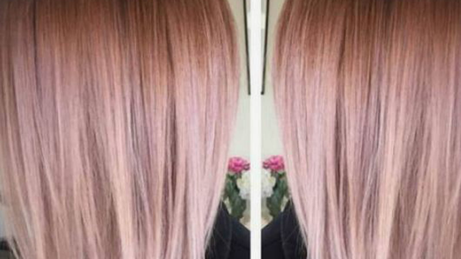 Carré droit rose gold