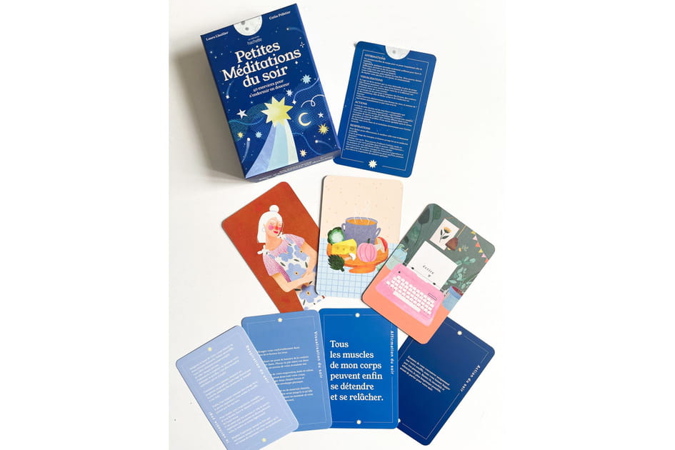 Coffret de cartes "Petites m&eacute;ditations du soir", Coelia Pelletier