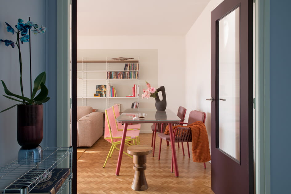 Apr&egrave;s&nbsp;: une salle &agrave; manger graphique et color&eacute;e