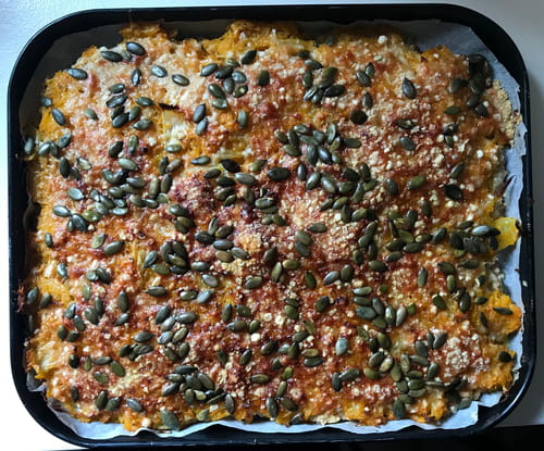 Tarte aux flocons d’avoine et à la courge butternut