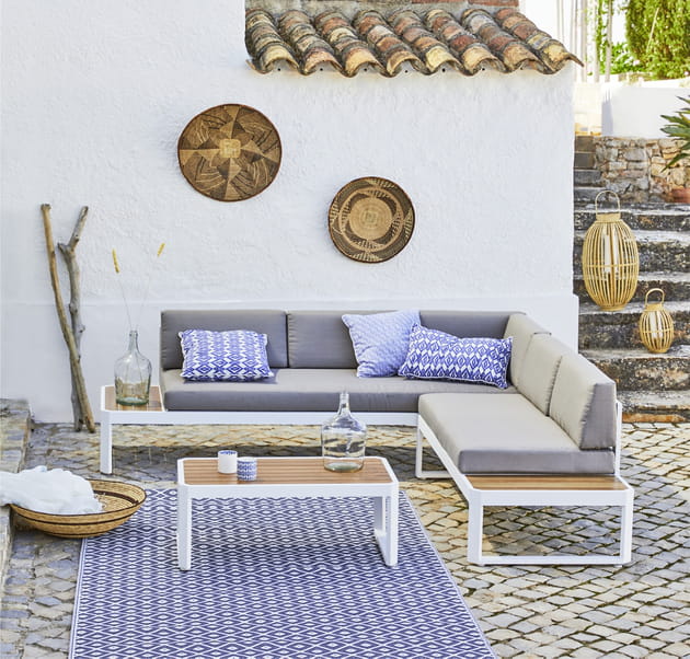 Salon de jardin d'angle Sea port Carrefour