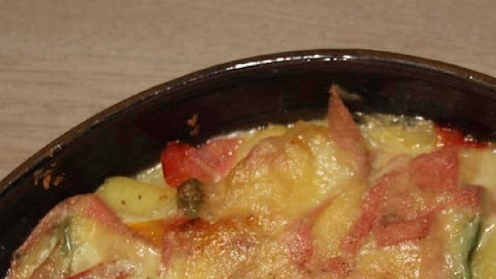 Tartiflette au Munster et poivrons