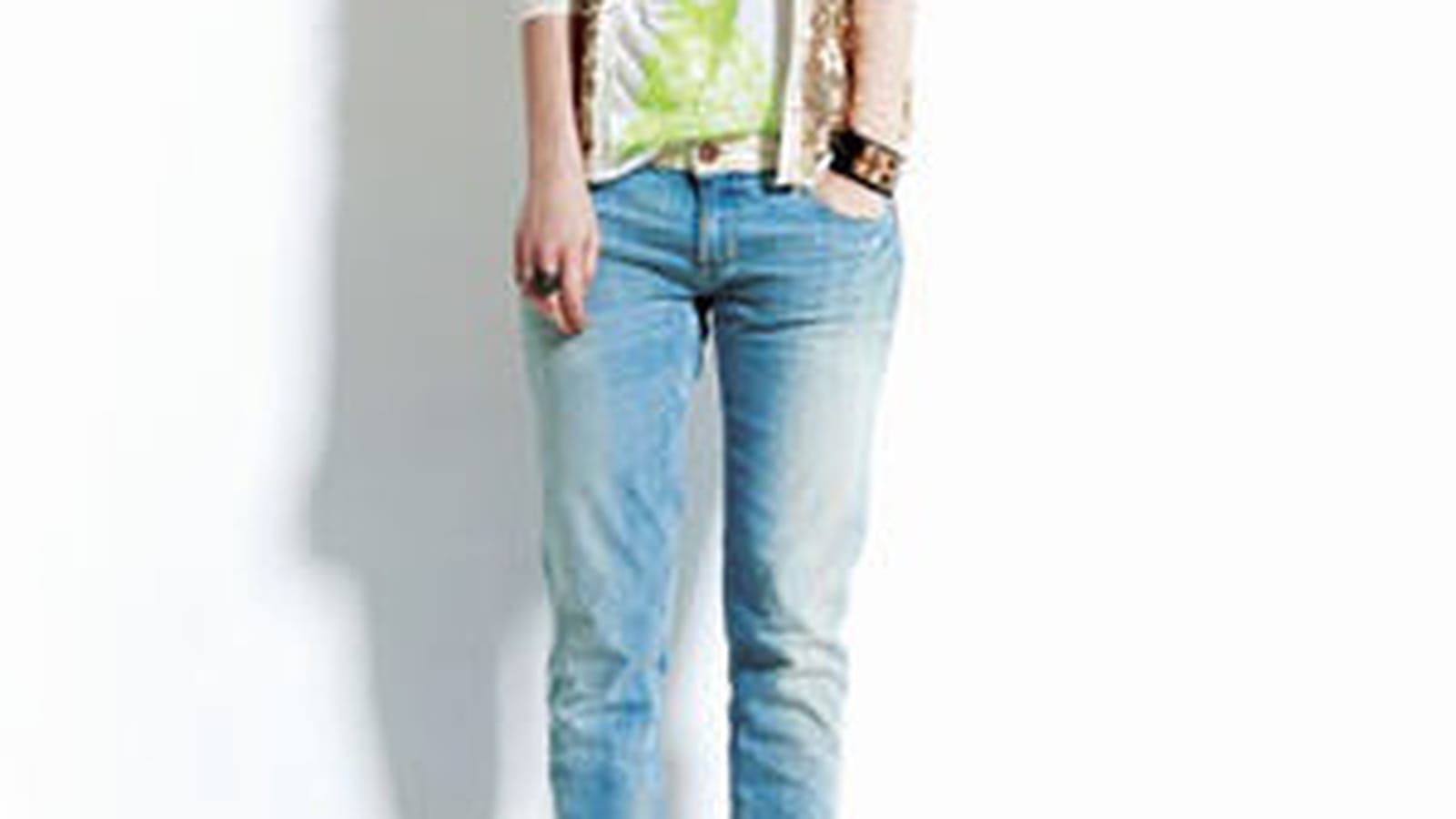 Jean ceinture écrue de Le Temps des Cerises