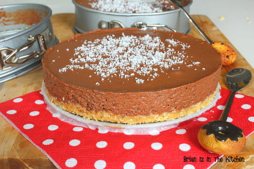 Cheesecake chocolat et coco sans cuisson