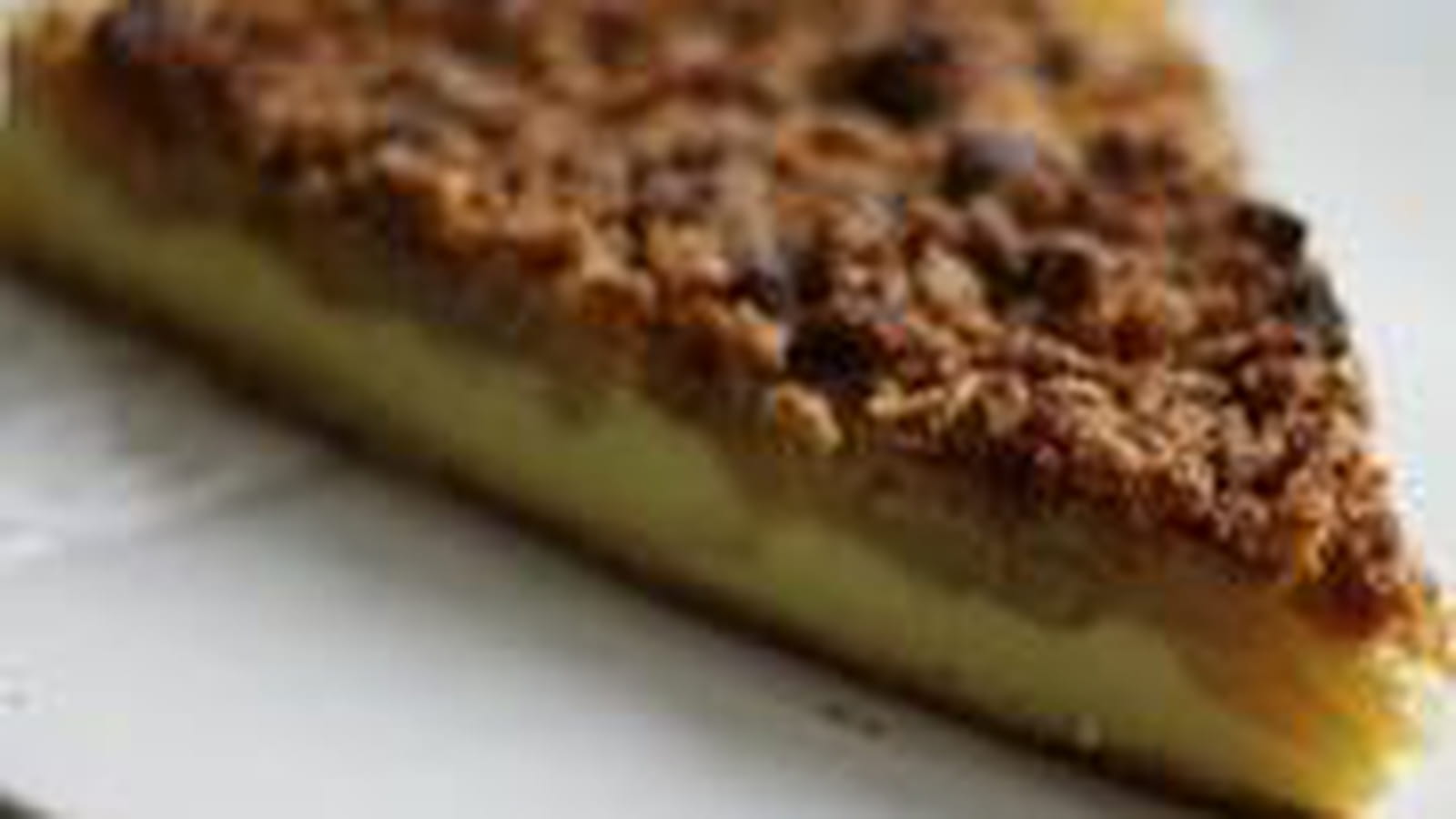 Tarte flan pomme et crumble