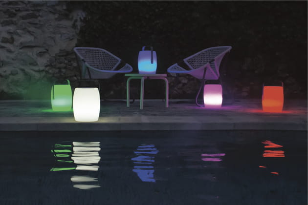 Luminaires colorés et connectées de Lumisky