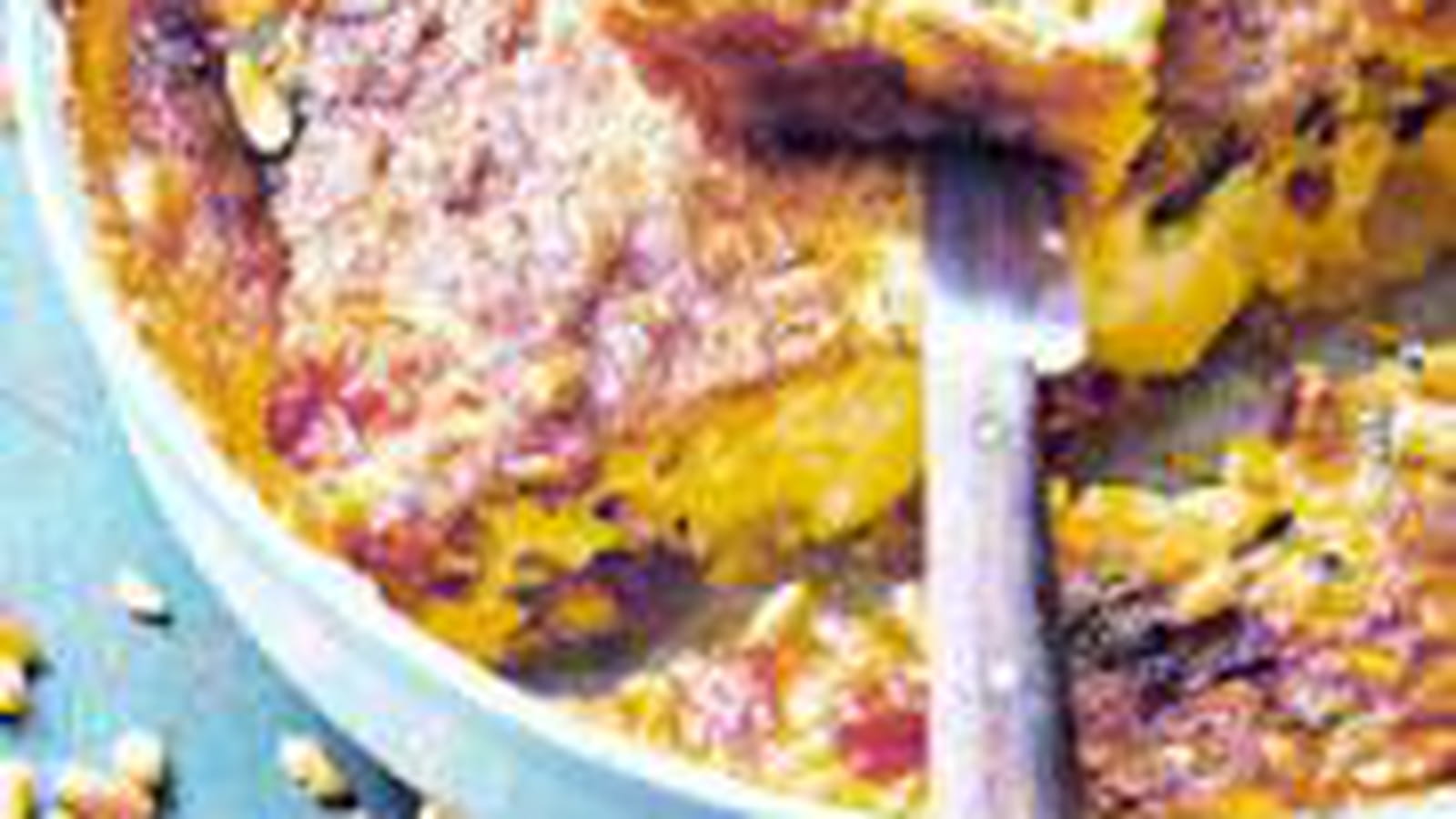 Clafoutis de tomates cerises, mozzarella et pignon