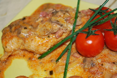 Poulet aux champignons et à l'estragon