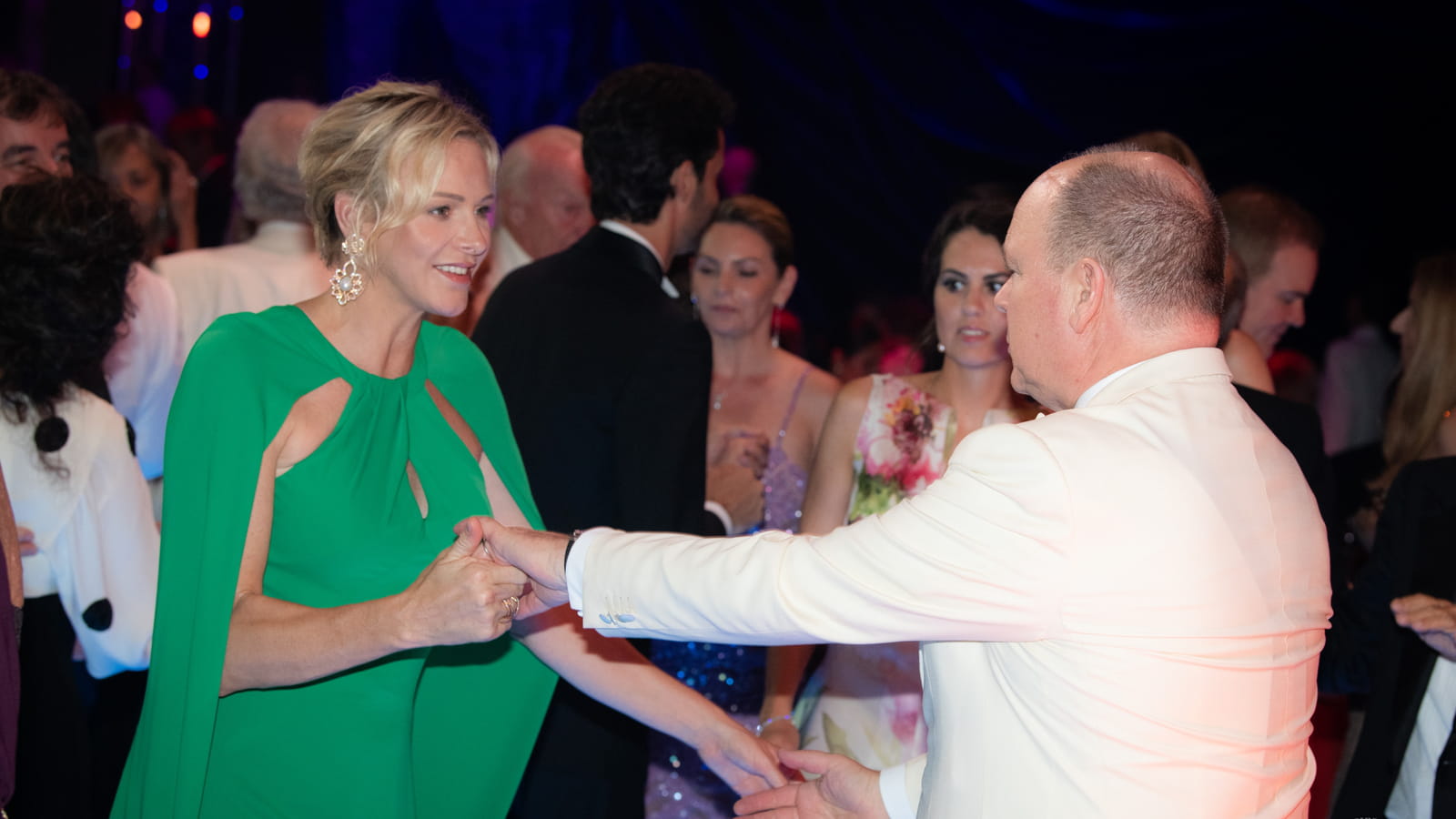 Le Prince Albert II et son épouse