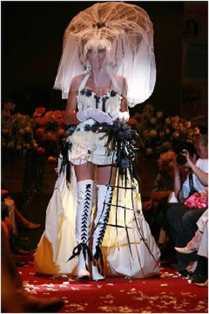 Une mariée au look très moderne