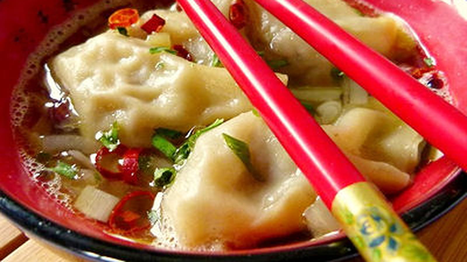 Soupe de raviolis 