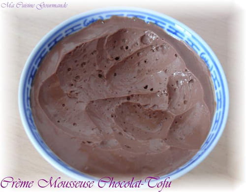Crèmes mousseuses chocolat-tofu