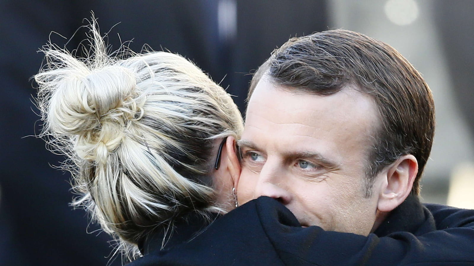 Emmanuel Macron et Laeticia Hallyday