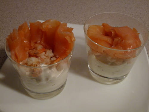 Verrines au saumon fumé (Verrine)
