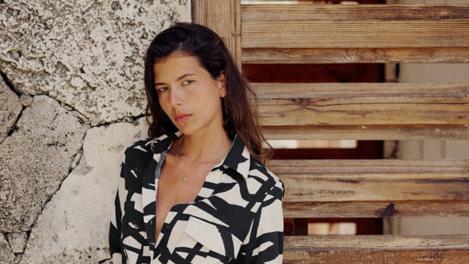 Robe à imprimé géométrique Zara 