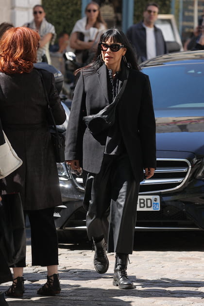 Mathilda May, aux obs&egrave;ques de Nadia Far&egrave;s