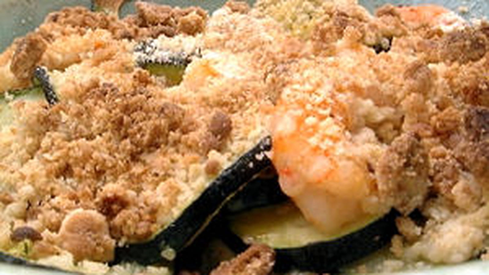 Courgettes et crevettes
