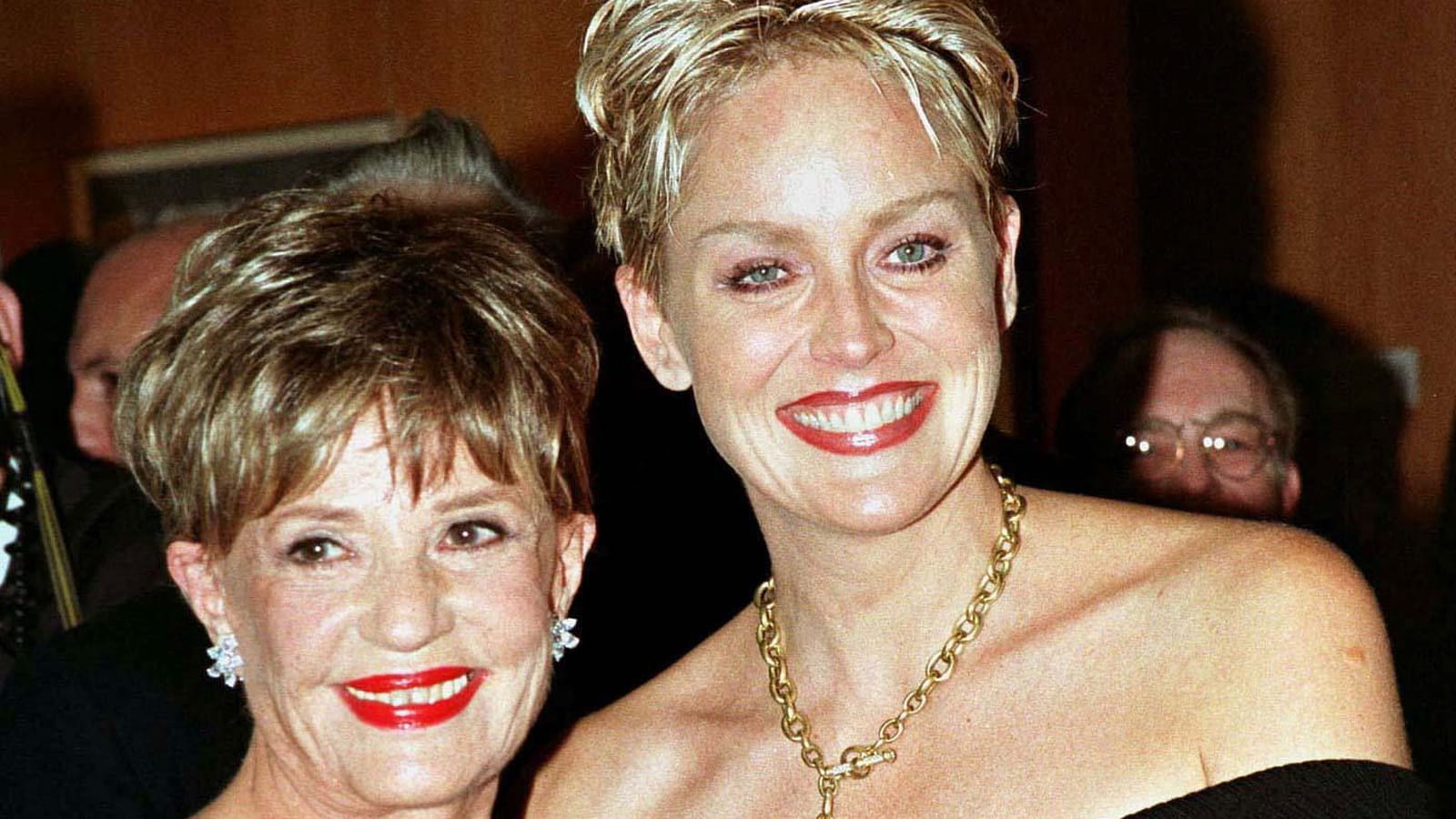 Avec Sharon Stone