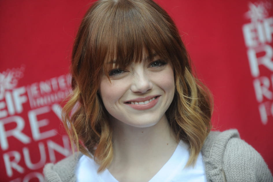 Le carr&eacute; ondul&eacute; d'Emma Stone