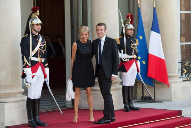 3e&nbsp;: Brigitte et Emmanuel Macron