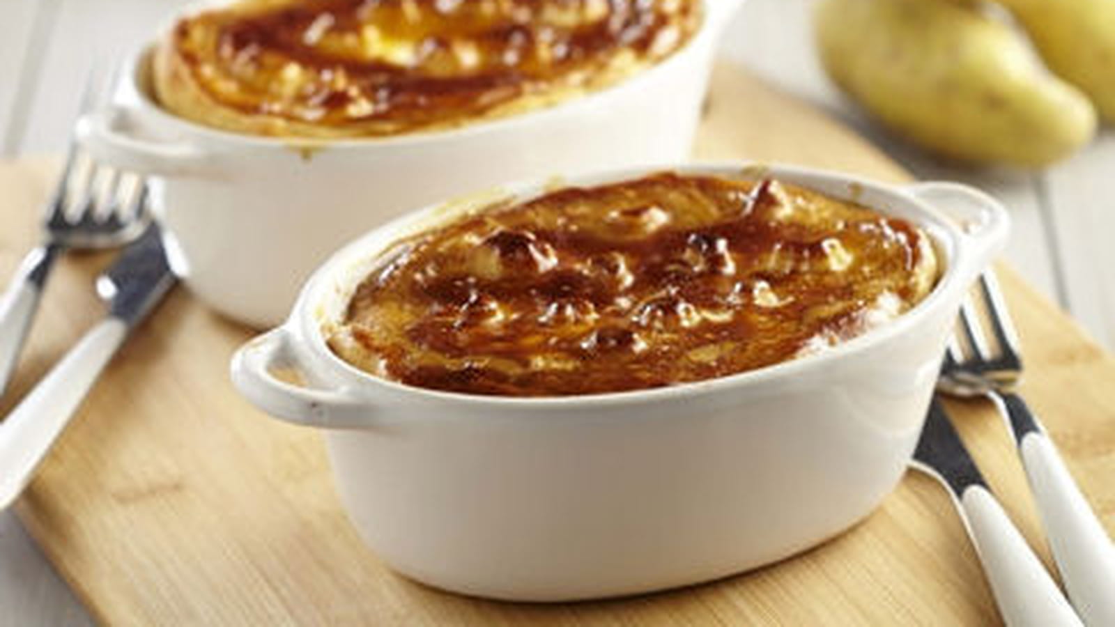  Tourte de pomme de terre Ratte du Touquet à la viande
