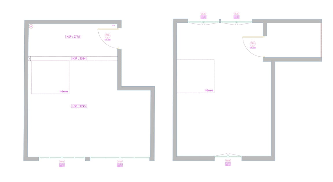Le plan avant travaux