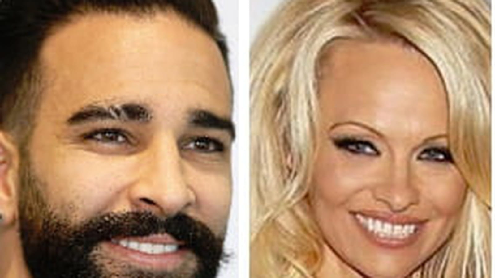 Adil Rami et Pamela Anderson