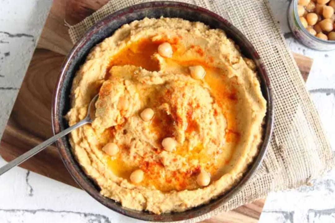 Houmous express au cumin et paprika
