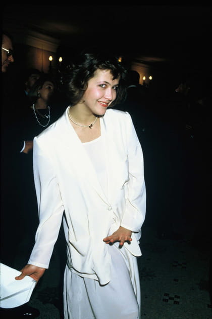 Sophie Marceau en total look blanc
