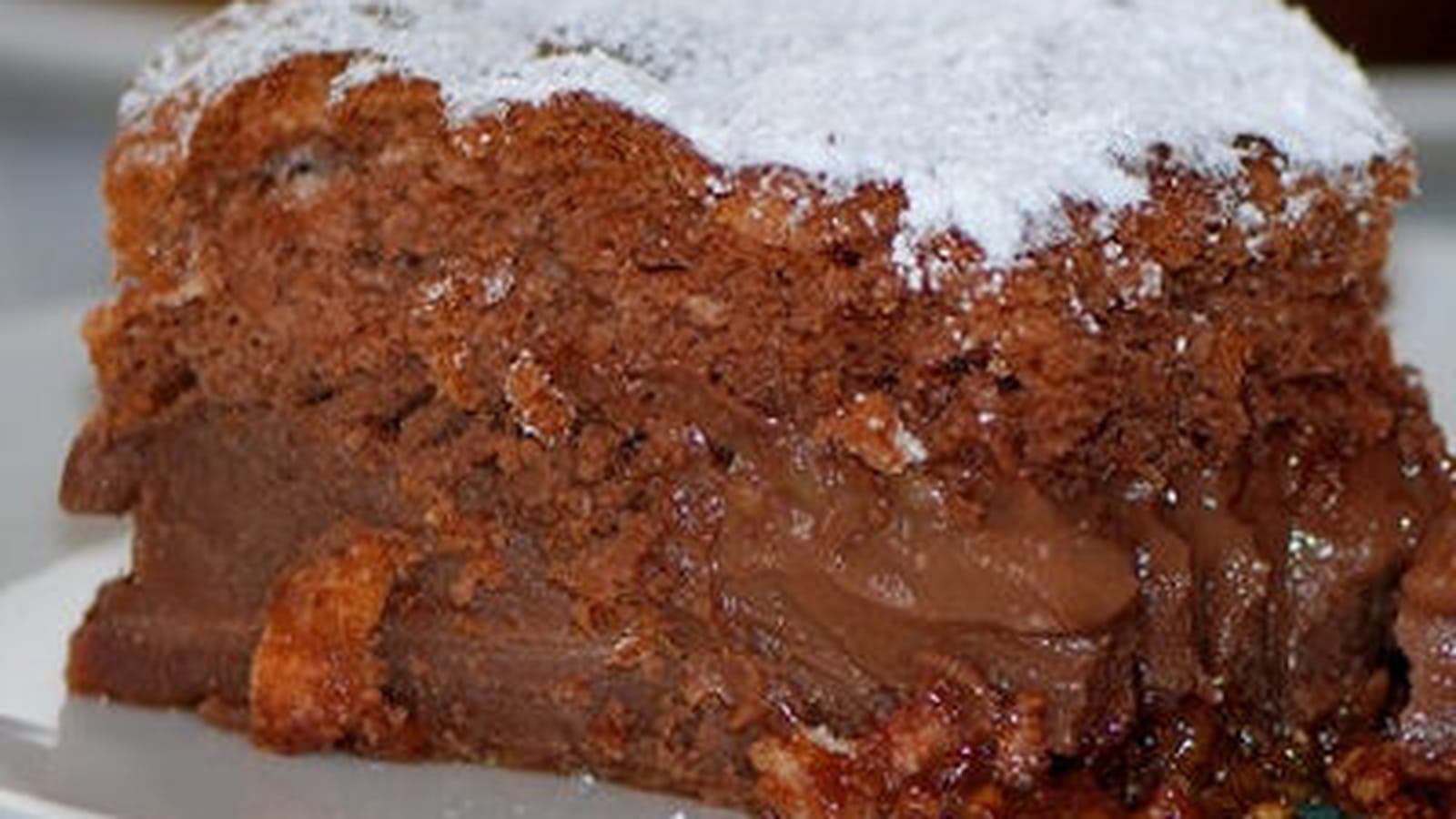 Gâteau magique Nutella et praliné