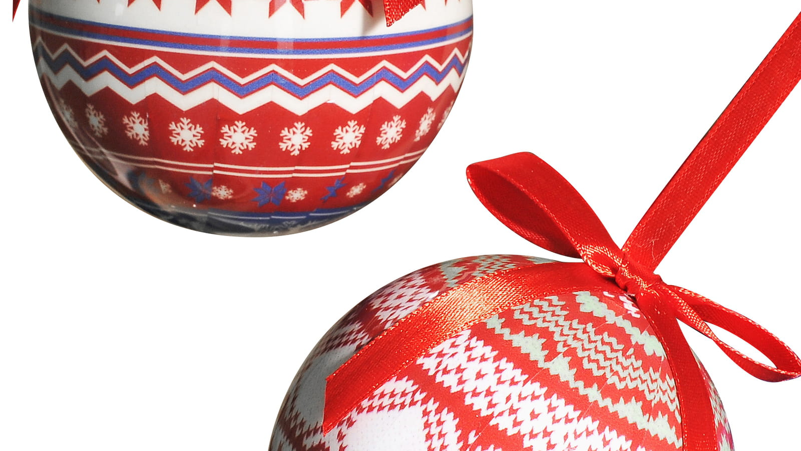 Boules de Noël à motifs Magasins U